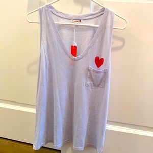 NWT Sundry Tank Top, Heart Detail, Size 3 (large)